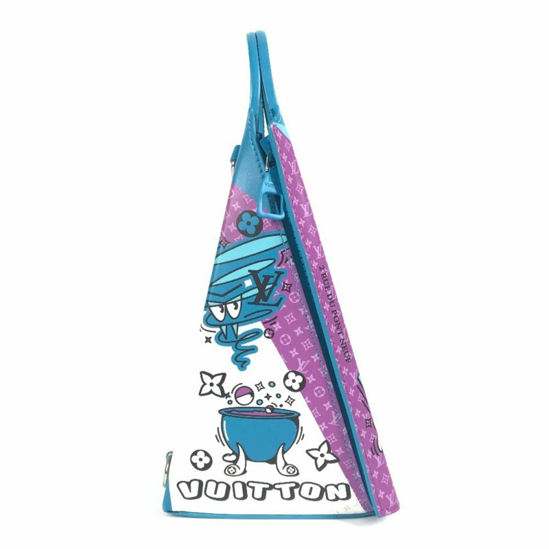 路易威登 M82029 三明治盒手拿包,兩用包,手提/單肩包,皮革材質,男女通用,藍色-4