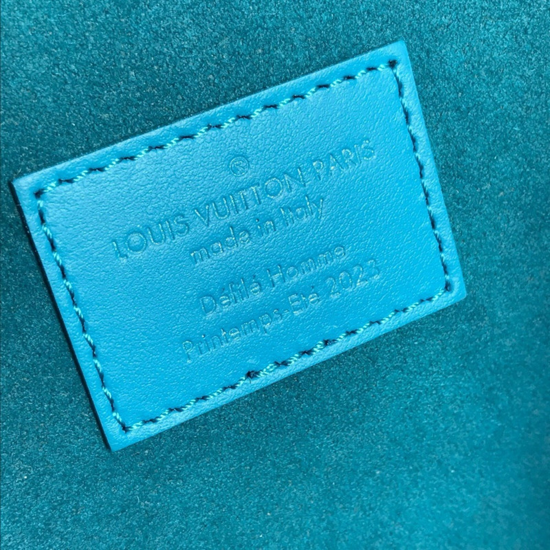 路易威登 M82029 三明治盒手拿包,兩用包,手提/單肩包,皮革材質,男女通用,藍色-9