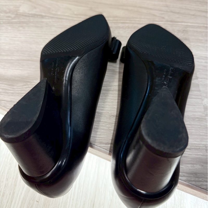 SF 經典黑色蝴蝶結尖頭跟鞋 37號-6