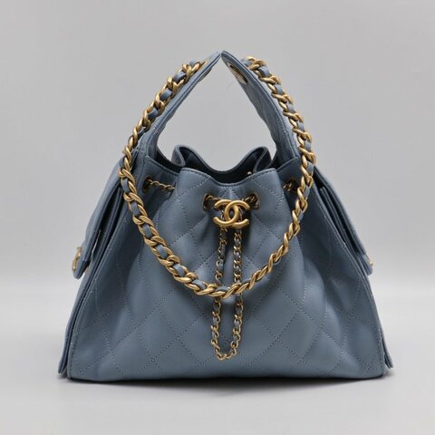 CHANEL 25 Hobo bag - 小號霧霾藍金