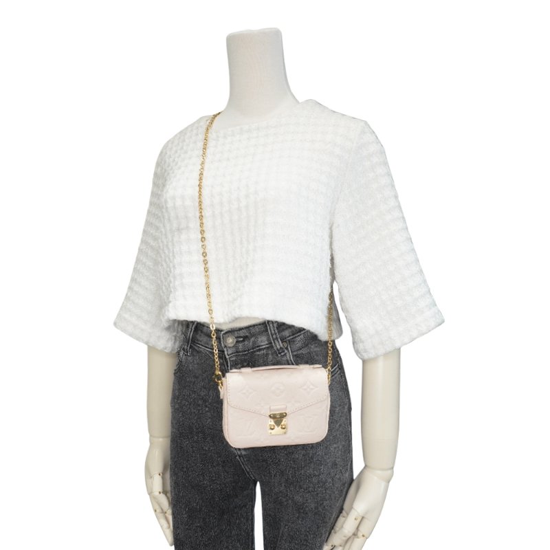 Louis Vuitton Micro Metis 壓紋牛皮迷你郵差包(M81390-白)-5