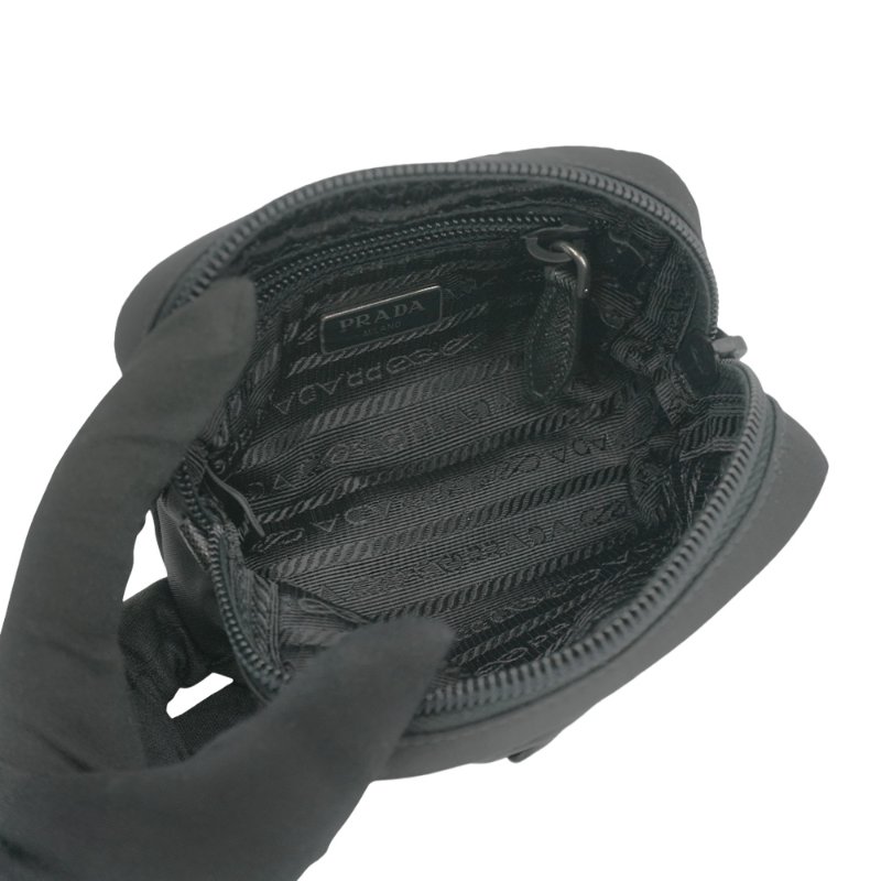 Prada Re-Nylon 尼龍微型化妝袋(1ND339-黑)-4