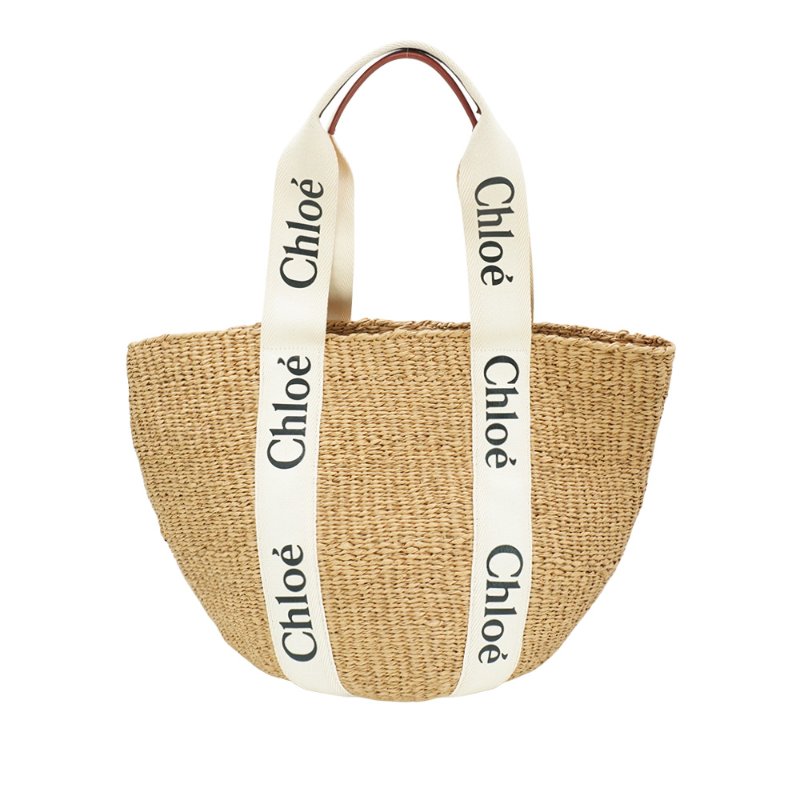 Chloe Woody Basket 草編大托特包(米白)-0