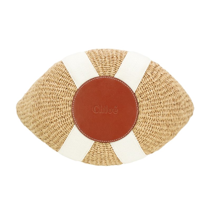 Chloe Woody Basket 草編大托特包(米白)-3
