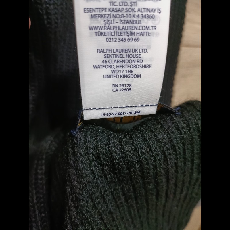 Polo Ralph Lauren Polo Bear 小熊 黑色 羊毛 針織 圍巾-6