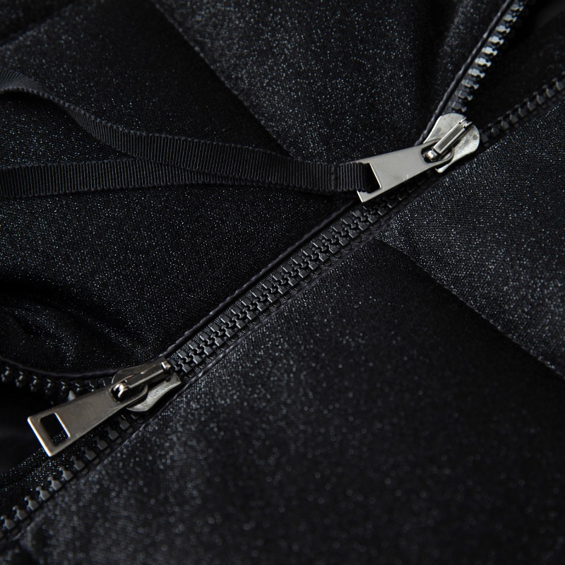 ❤️ MONCLER 獨特帶細閃面料 黑色羽絨外套-8