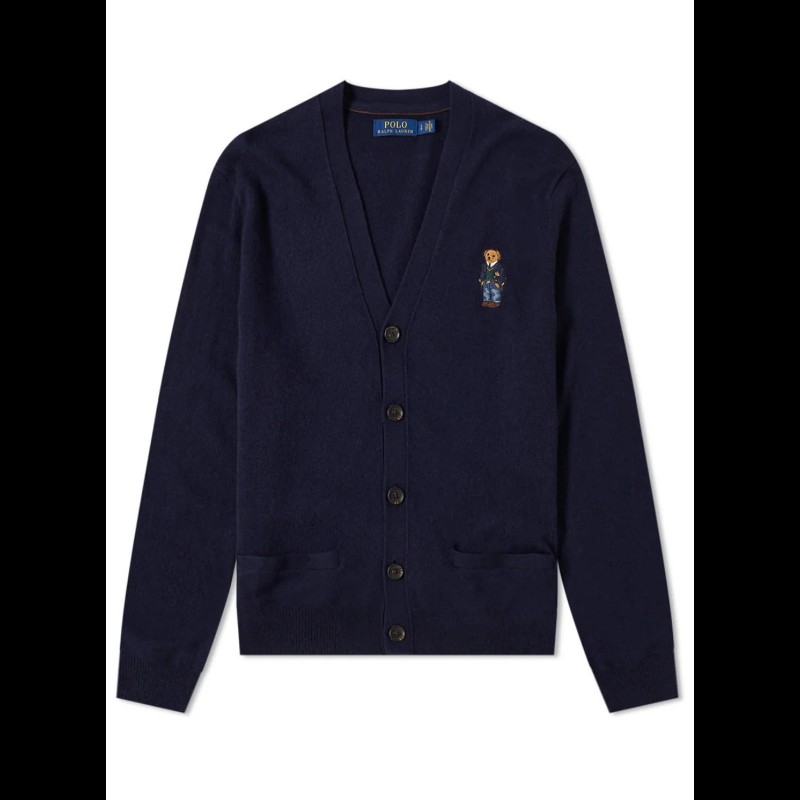 Polo Ralph Lauren Polo Bear 深藍 羊毛 Cardigan 開襟衫 男M-1