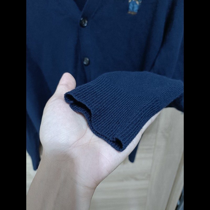 Polo Ralph Lauren Polo Bear 深藍 羊毛 Cardigan 開襟衫 男M-6