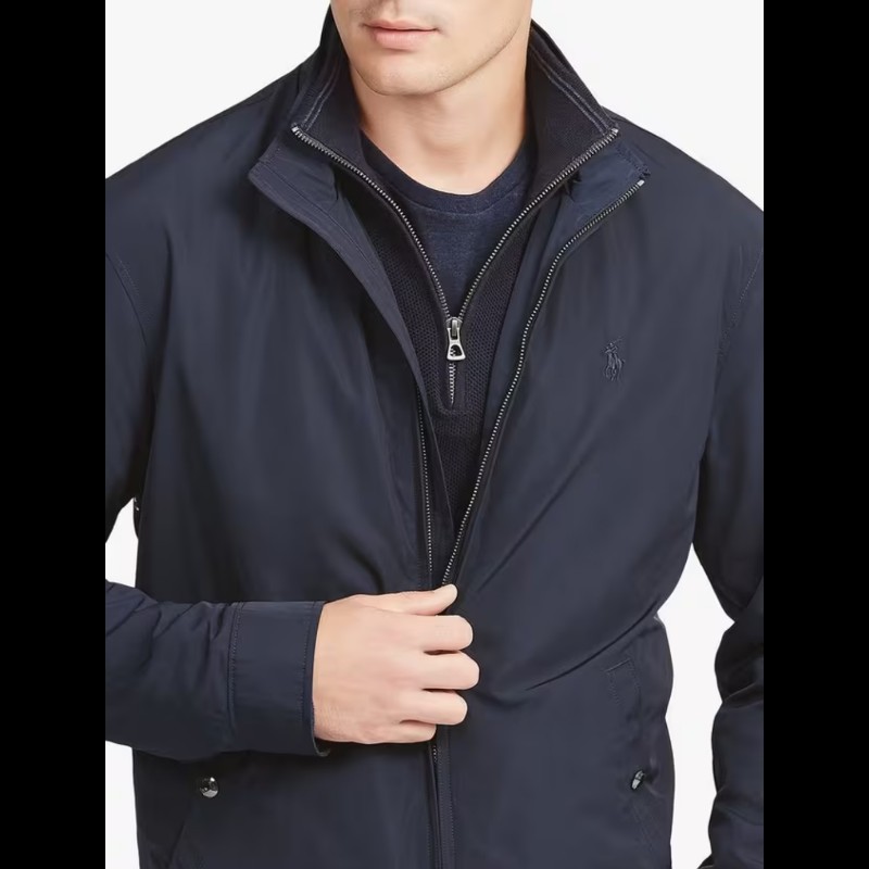 Polo Ralph Lauren RL 全黑 立領 防風外套 男S-2