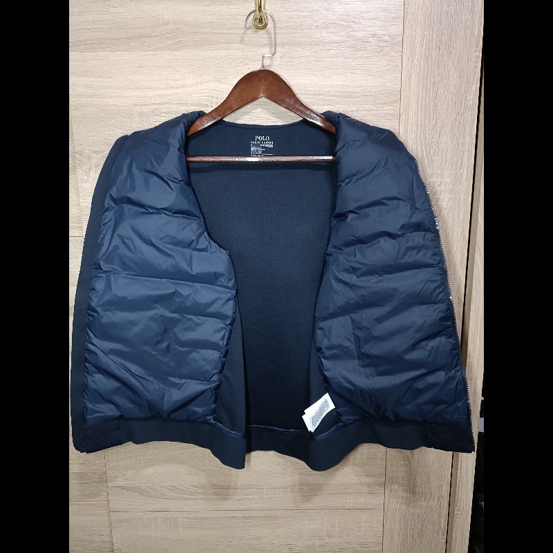 Polo Ralph Lauren RL 深藍 連帽 羽絨背心 男S-4