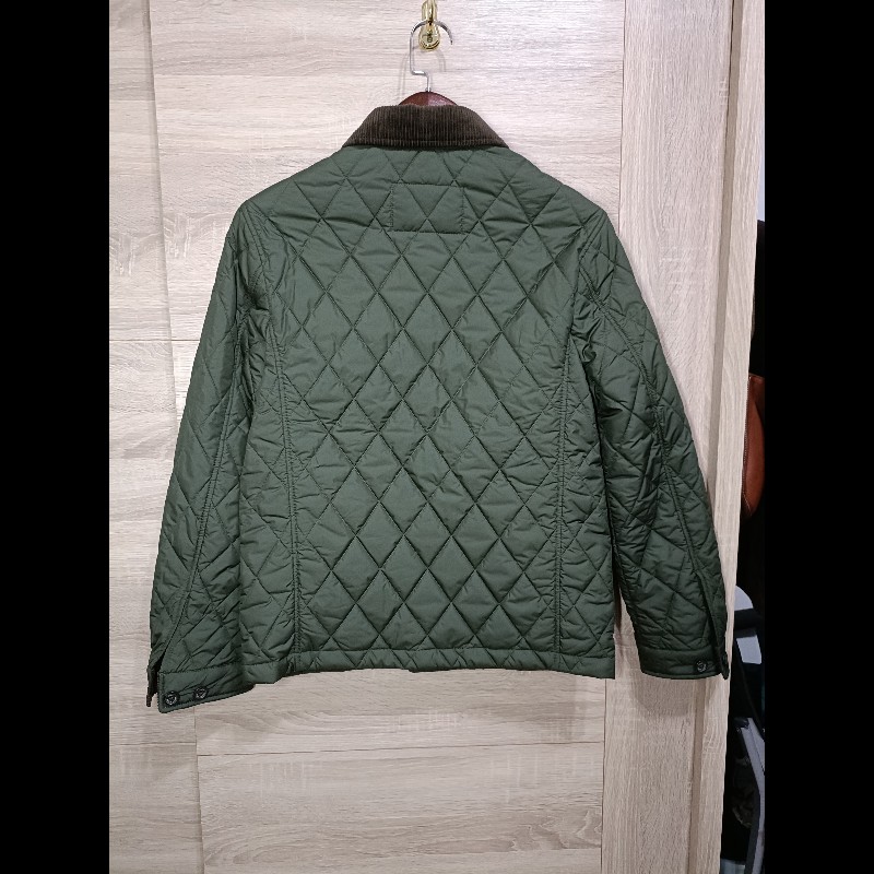 Polo Ralph Lauren RL 軍綠 燈芯絨領 絎縫外套 短大衣 男XS-4