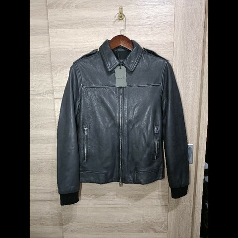 Allsaints Junction Jacket 真皮 羔羊皮 皮衣 外套 男S