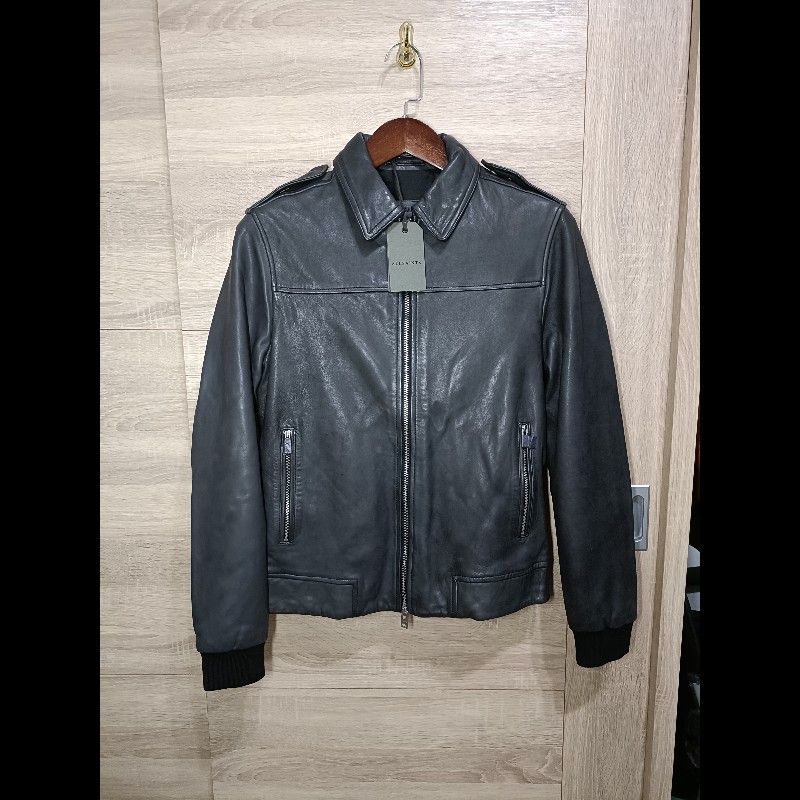 Allsaints Junction Jacket 真皮 羔羊皮 皮衣 外套 男S-0