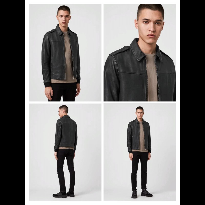 Allsaints Junction Jacket 真皮 羔羊皮 皮衣 外套 男S-2
