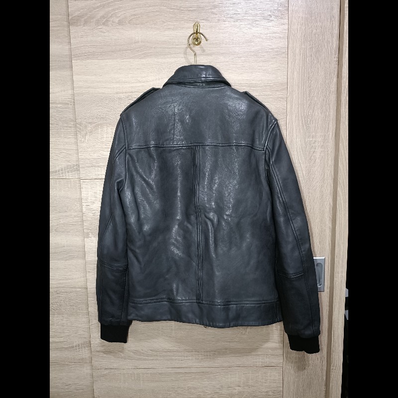 Allsaints Junction Jacket 真皮 羔羊皮 皮衣 外套 男S-3