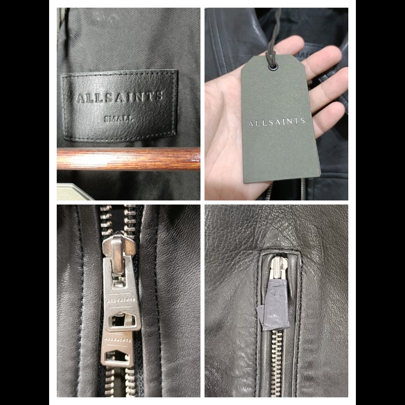 Allsaints Junction Jacket 真皮 羔羊皮 皮衣 外套 男S-6