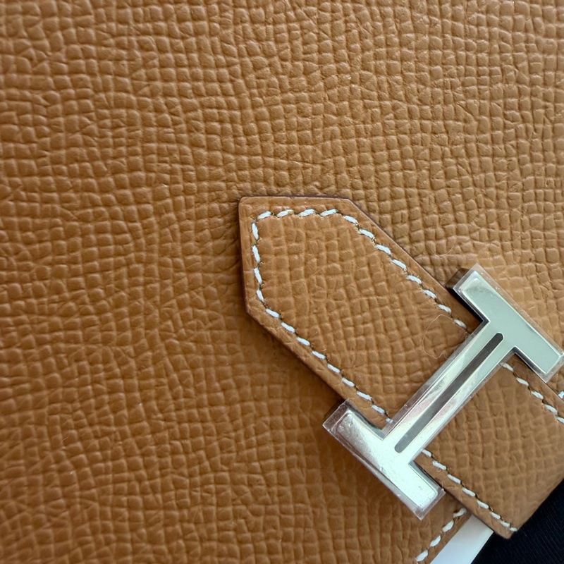🌈Hermes🧡Bearn Compact Wallet🧡37金棕金扣🌟全新有盒🌈Epsom皮🌟Stamp W🌟Bearnwallet🌟-1