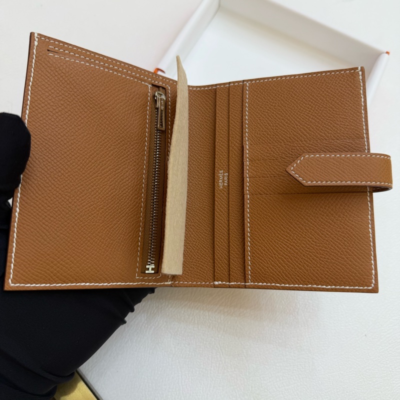 🌈Hermes🧡Bearn Compact Wallet🧡37金棕金扣🌟全新有盒🌈Epsom皮🌟Stamp W🌟Bearnwallet🌟-2
