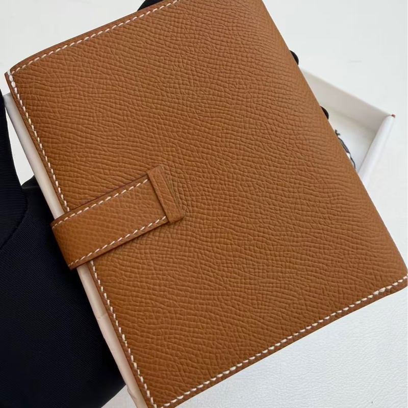 🌈Hermes🧡Bearn Compact Wallet🧡37金棕金扣🌟全新有盒🌈Epsom皮🌟Stamp W🌟Bearnwallet🌟-8