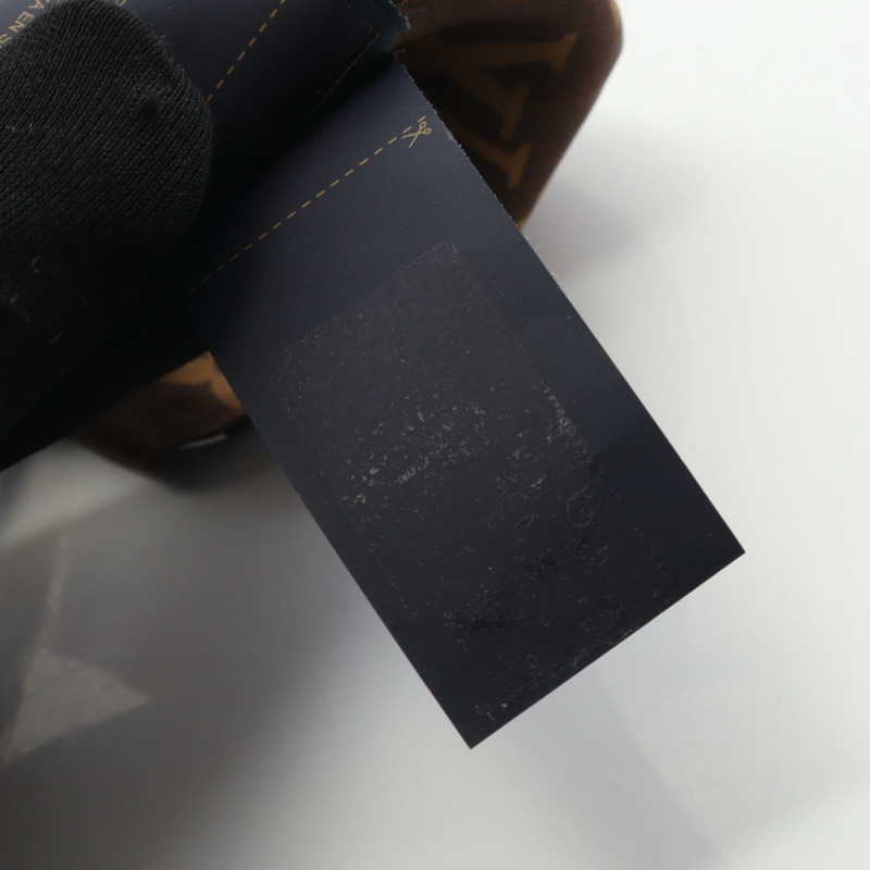 路易威登 (LOUIS VUITTON) BB Ultimate Scarf M76676 絲質黑色棕色女士二手圍巾-5