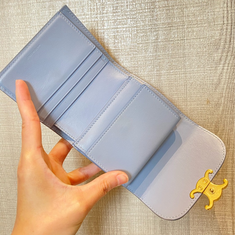 Celine限定藍凱旋短夾-2