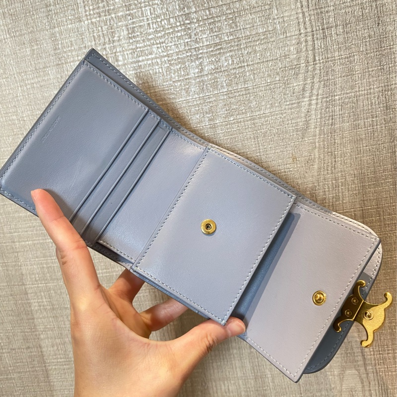 Celine限定藍凱旋短夾-12
