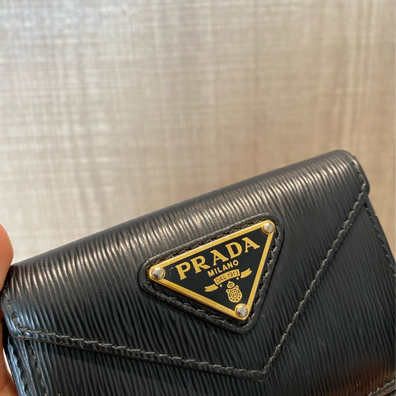 Prada 水波紋三折錢包-15