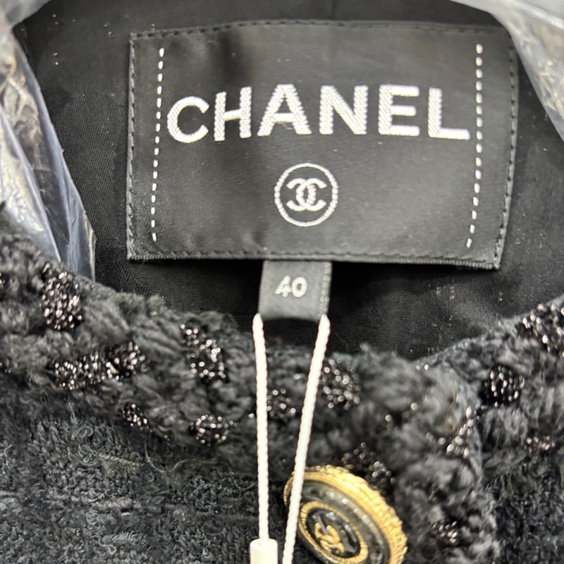 Chanel 2020秋冬預告系列 20b經典小黑外套 40碼 全新吊牌-3