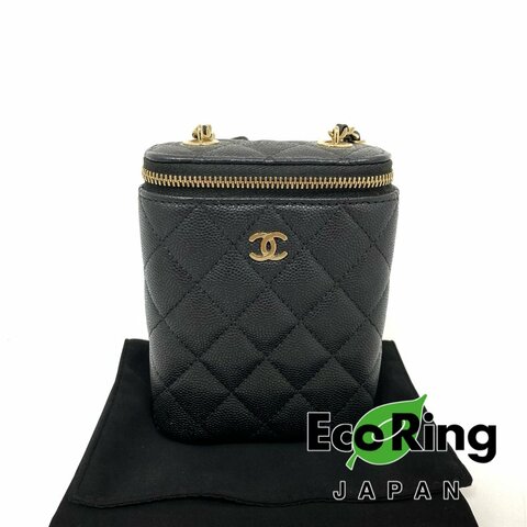 △ Chanel 香奈兒 Black Caviar Skin Gold Tone Metal Chain Shoulder Bag AP2195 黑色粒紋小牛皮金色金屬鍊條肩背袋 AP2195 -257023520