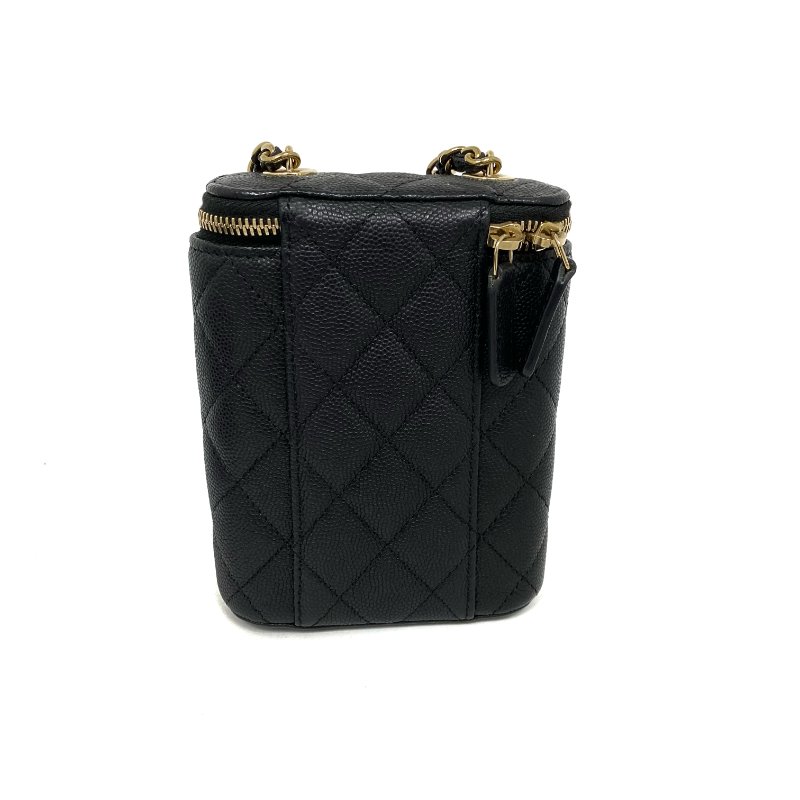 △ Chanel 香奈兒 Black Caviar Skin Gold Tone Metal Chain Shoulder Bag AP2195 黑色粒紋小牛皮金色金屬鍊條肩背袋 AP2195 -257023520-2