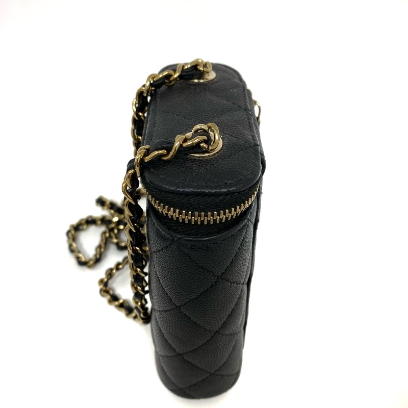 △ Chanel 香奈兒 Black Caviar Skin Gold Tone Metal Chain Shoulder Bag AP2195 黑色粒紋小牛皮金色金屬鍊條肩背袋 AP2195 -257023520-5