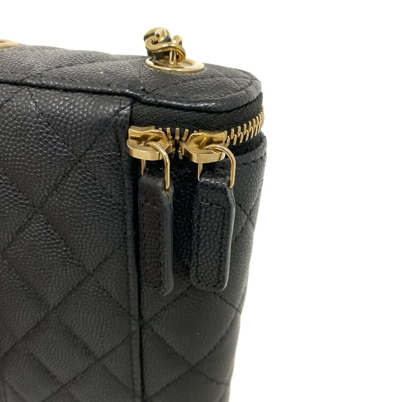 △ Chanel 香奈兒 Black Caviar Skin Gold Tone Metal Chain Shoulder Bag AP2195 黑色粒紋小牛皮金色金屬鍊條肩背袋 AP2195 -257023520-8