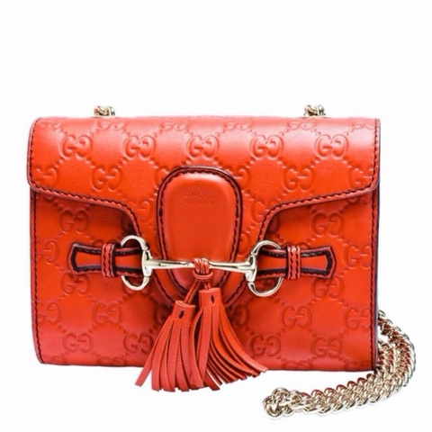 ［GUCCI ] Emily Guccissima 系列鍊袋包