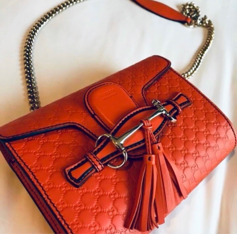 ［GUCCI ] 可議價‼️Emily Guccissima 系列鍊袋包-5