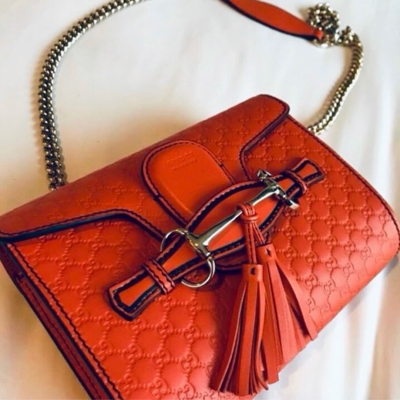 ［GUCCI ] 可議價‼️Emily Guccissima 系列鍊袋包-14