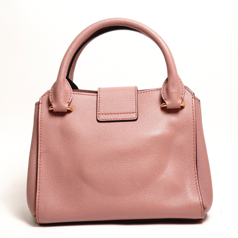 Burberry Buckle 牛皮純色字母logo 單肩包(玫瑰粉色)附兩種背帶-1