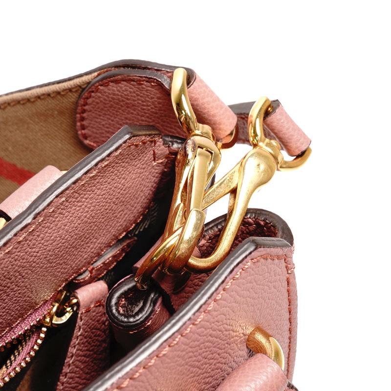 Burberry Buckle 牛皮純色字母logo 單肩包(玫瑰粉色)附兩種背帶-16