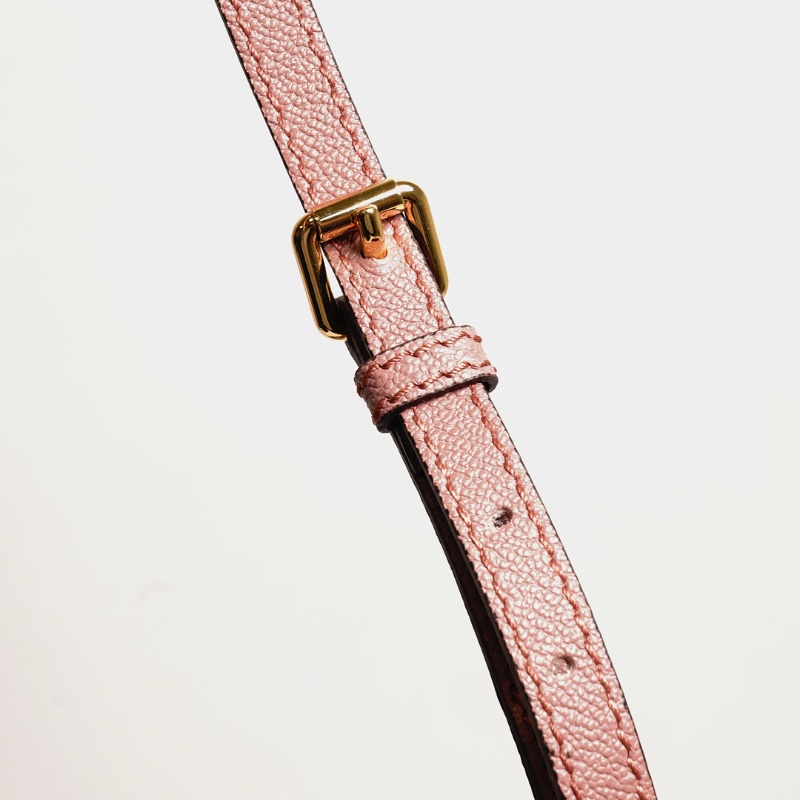 Burberry Buckle 牛皮純色字母logo 單肩包(玫瑰粉色)附兩種背帶-20