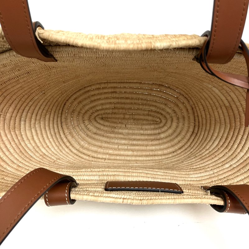 ☆ Celine 思琳 Beige & Brown Raffia Triomphe Tote Bag 米色和啡色拉菲草托特袋 - 257023746-15