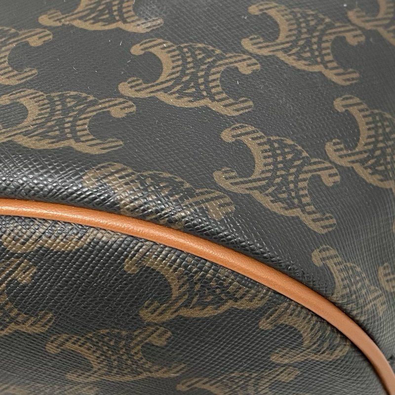 △ Celine 思琳 Brown Coated Canvas Trio Backpack 啡色塗層帆布背包 -257023521-9