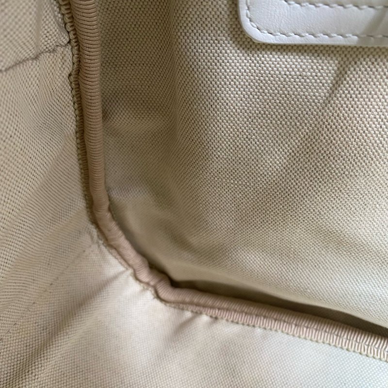 △ Christian Dior 迪奧 White Calfskin Vibe Bowling 2 Way Bag 白色小牛皮兩用袋 - 257023256-14