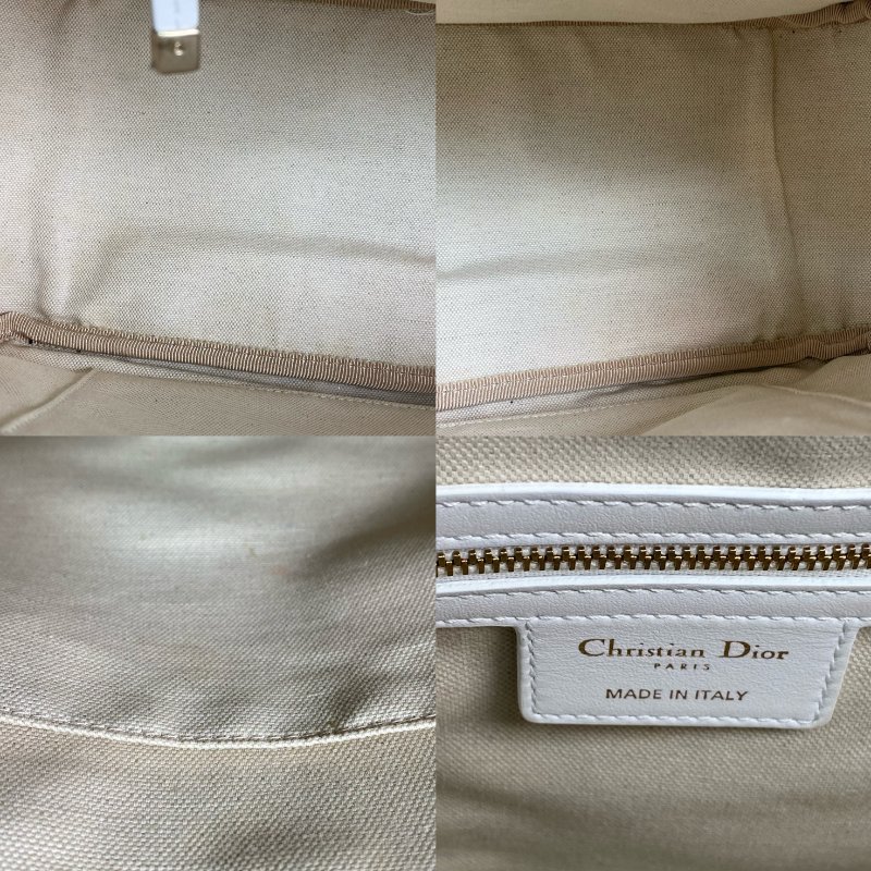 △ Christian Dior 迪奧 White Calfskin Vibe Bowling 2 Way Bag 白色小牛皮兩用袋 - 257023256-20