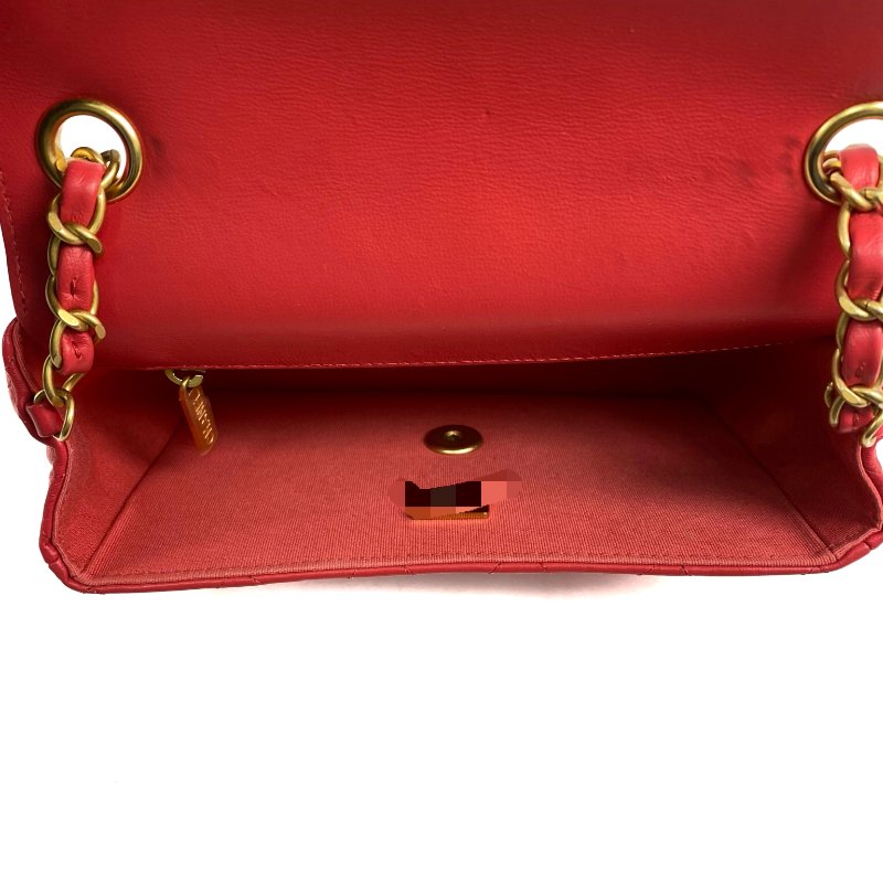 △ Chanel 香奈兒 CF19 Coral Pink Lambskin Gold Tone Metal Classic Single Flap Chain Shoulder Bag AS3737 珊瑚粉紅色小羊皮金色金屬鎖鏈肩背袋 - 257023275-20