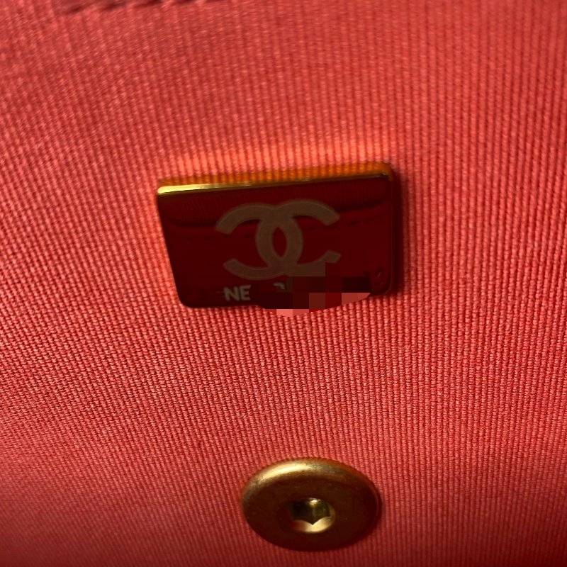 △ Chanel 香奈兒 CF19 Coral Pink Lambskin Gold Tone Metal Classic Single Flap Chain Shoulder Bag AS3737 珊瑚粉紅色小羊皮金色金屬鎖鏈肩背袋 - 257023275-21