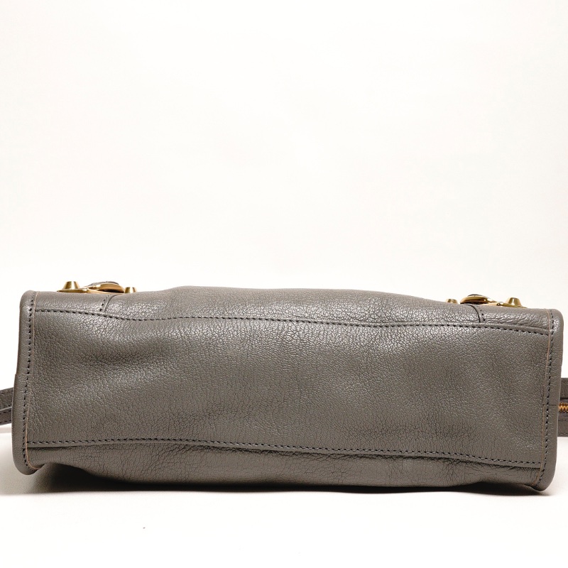 Balenciaga S City 機車包|經典金釦(灰色)-4