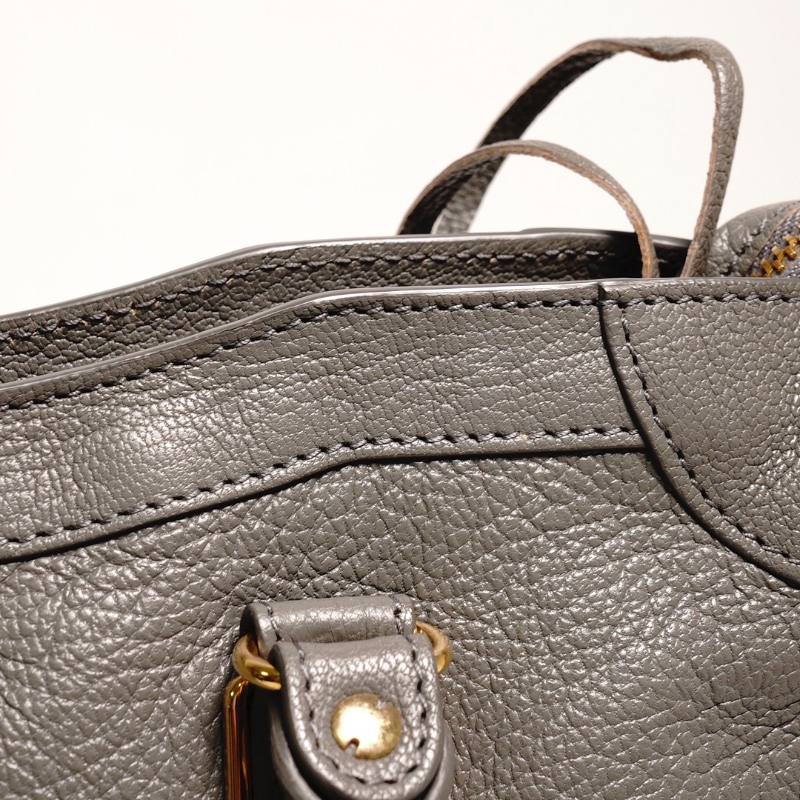 Balenciaga S City 機車包|經典金釦(灰色)-9