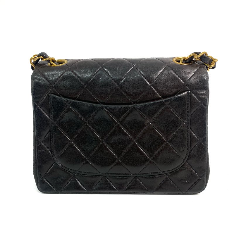 △ Chanel 香奈兒 Brown Lambskin Gold Tone Metal Mini Single Flap Chain Shoulder Bag No.2 啡色小羊皮金色金屬鎖鏈肩背袋No.2 - 257023280-1