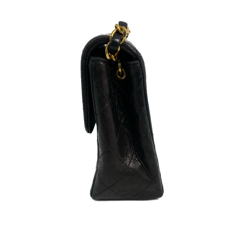 △ Chanel 香奈兒 Brown Lambskin Gold Tone Metal Mini Single Flap Chain Shoulder Bag No.2 啡色小羊皮金色金屬鎖鏈肩背袋No.2 - 257023280-2