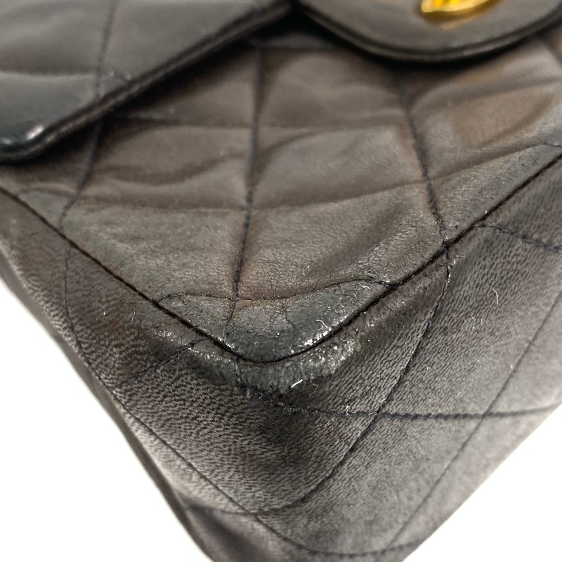 △ Chanel 香奈兒 Brown Lambskin Gold Tone Metal Mini Single Flap Chain Shoulder Bag No.2 啡色小羊皮金色金屬鎖鏈肩背袋No.2 - 257023280-5