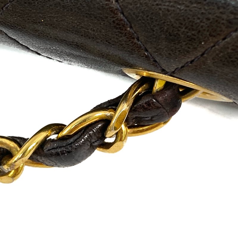 △ Chanel 香奈兒 Brown Lambskin Gold Tone Metal Mini Single Flap Chain Shoulder Bag No.2 啡色小羊皮金色金屬鎖鏈肩背袋No.2 - 257023280-11